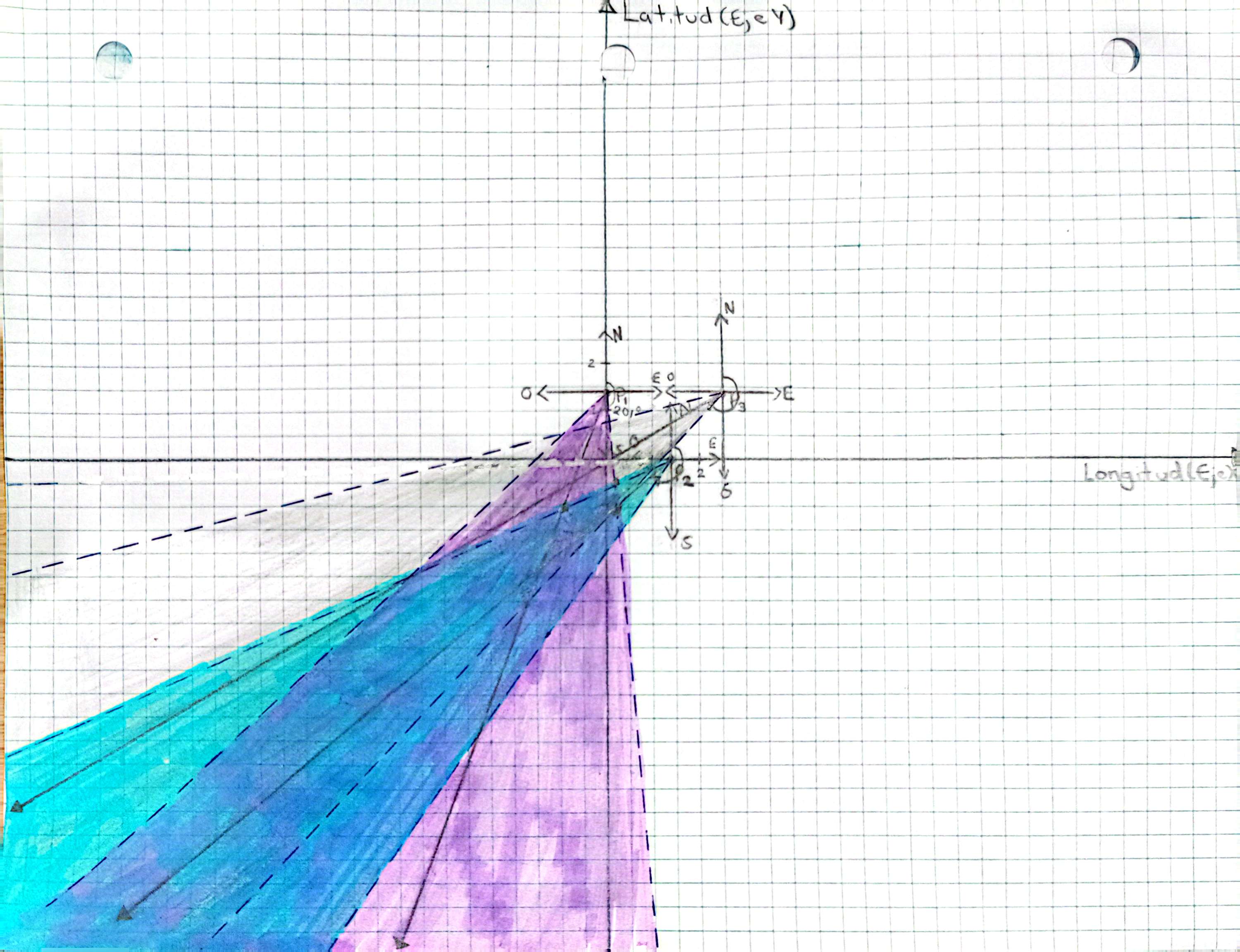 Áreas de intersección que muestran la posible ubicación de la colmena